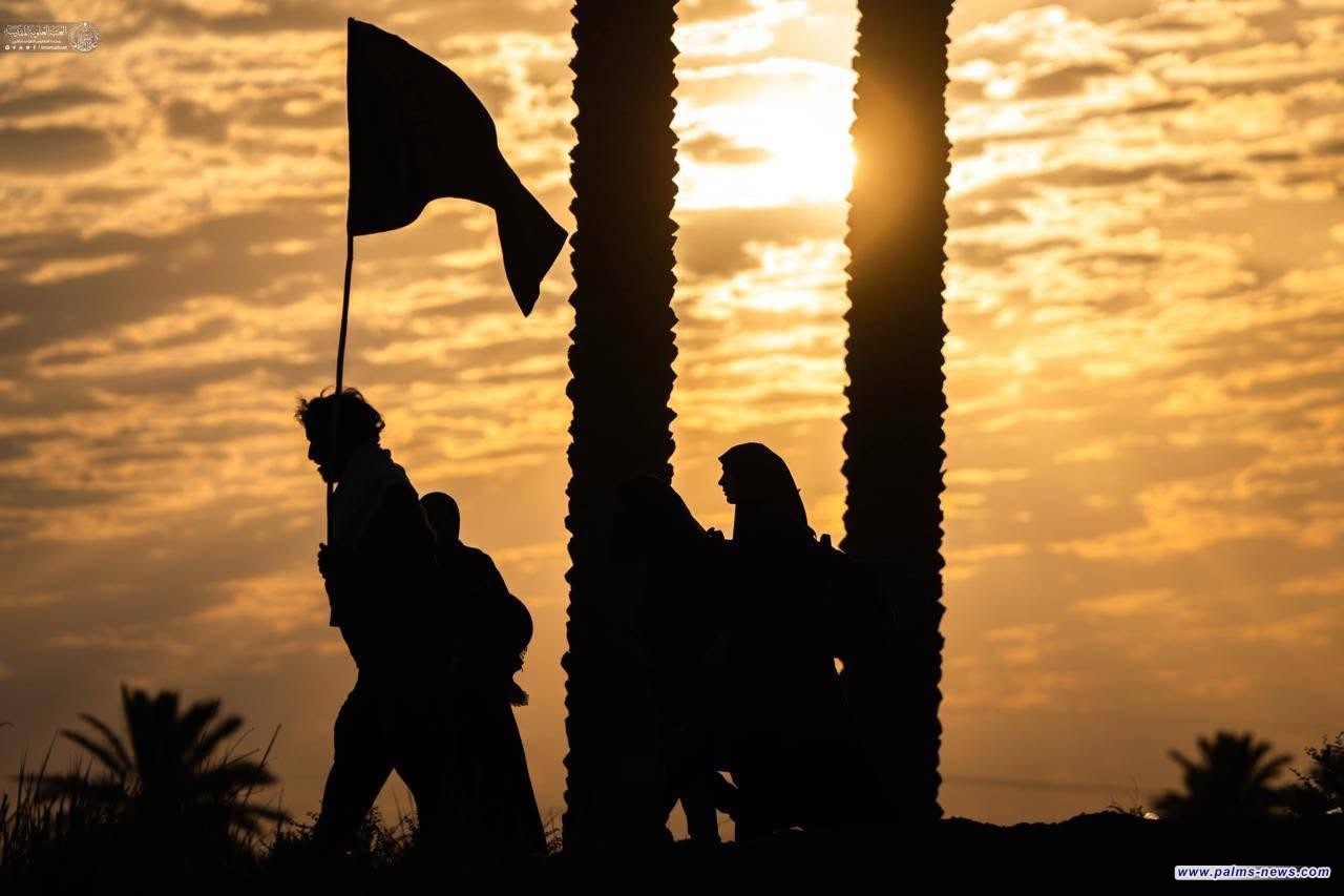 استمرار المشي من الحسين ورسالته الإنسانية الخالدة إلى كربلاء الموقف والسلام.